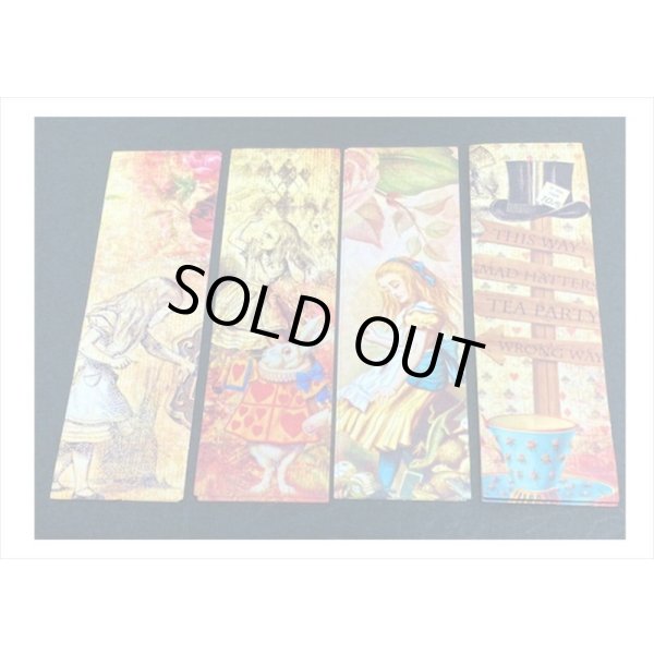 画像6: ちっちゃい洋書みたい♪不思議の国のアリス＊3サイズのシール＊100枚＊和紙シール＊海外製 (6)