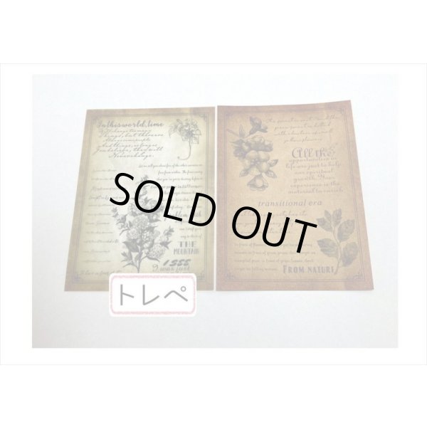 画像7: 2種のアンティークなペーパーセット＊植物＊30枚＊海外製 (7)