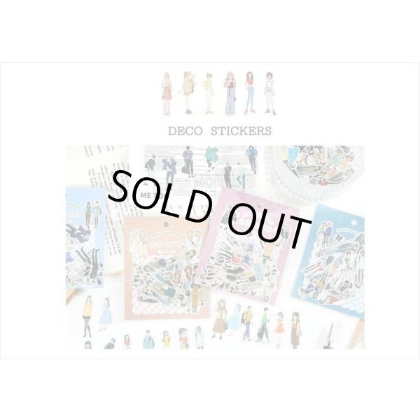 画像11: 40枚＊イケメン＊和紙シール＊ダイカット＊海外製 (11)