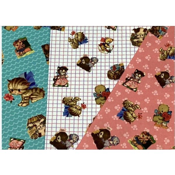 画像4: New♪折り紙＊cuteアニマル＊ミニコラージュペーパー＊オリジナル (4)