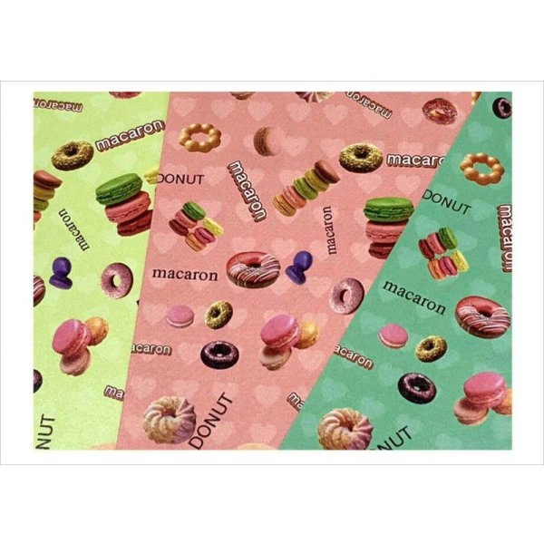 画像4: New♪折り紙＊マカロン＆ドーナツ＊ミニコラージュペーパー＊オリジナル (4)