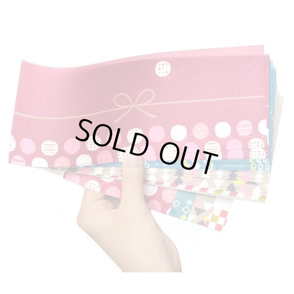 画像5: ◆在庫一掃　処分品◆　小　「COLLAGE」　noshi  note　巻くだけラッピング　のしノート (5)