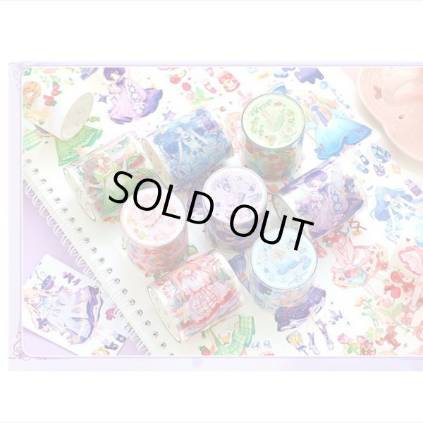 画像8: 元気少女♪パープル＊PETテープ＊女の子＊はく離式＊海外製＊クリックポスト不可 (8)