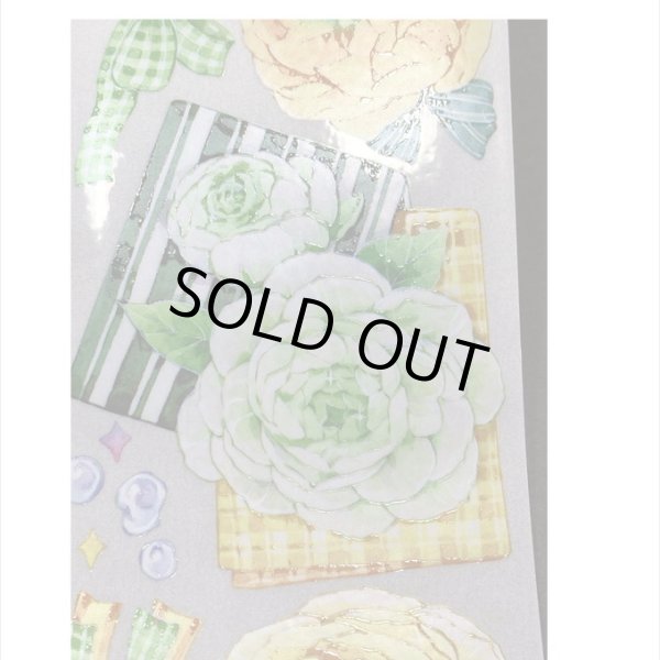 画像3: 鮮やかな花＊特殊インク＊はく離式＊新七天＊海外マステ＊クリックポスト不可 (3)