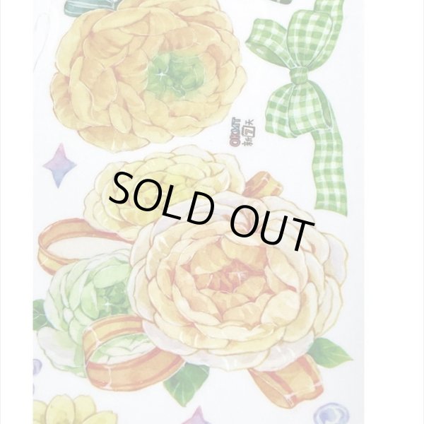 画像5: 鮮やかな花＊特殊インク＊はく離式＊新七天＊海外マステ＊クリックポスト不可 (5)