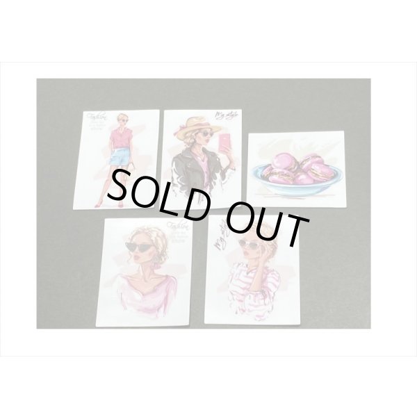 画像6: オシャレなレディ＊(6)・サングラスの女性＊15枚＊海外製 (6)