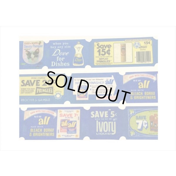 画像3: アンティーククーポン＊青色チケット＊はく離式＊海外マステ (3)