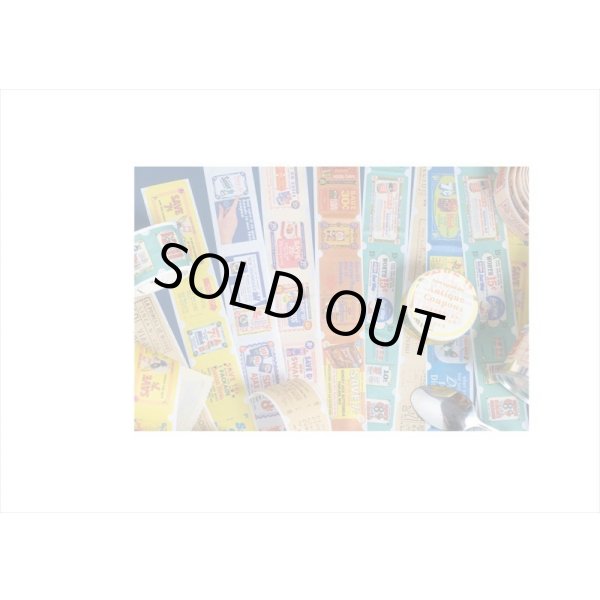 画像9: アンティーククーポン＊青色チケット＊はく離式＊海外マステ (9)