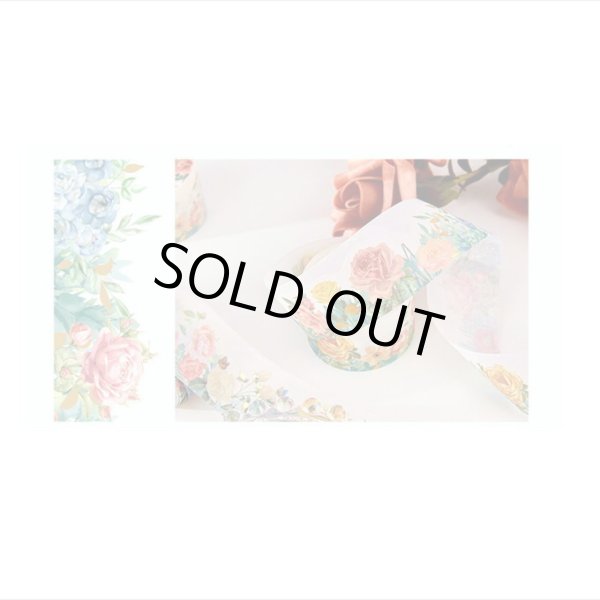 画像11: 紫の蘭＊ナミナミマステ＊金箔＊はく離式＊海外マステ (11)