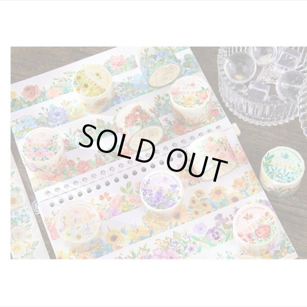 画像15: 紫の蘭＊ナミナミマステ＊金箔＊はく離式＊海外マステ (15)