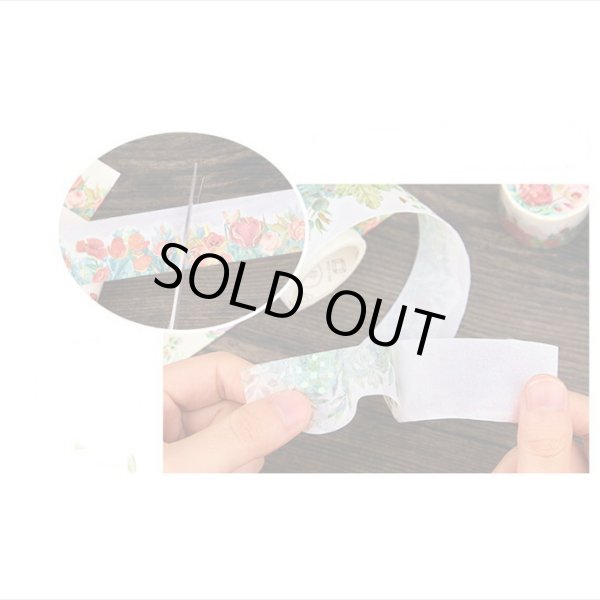 画像7: 紫の蘭＊ナミナミマステ＊金箔＊はく離式＊海外マステ (7)