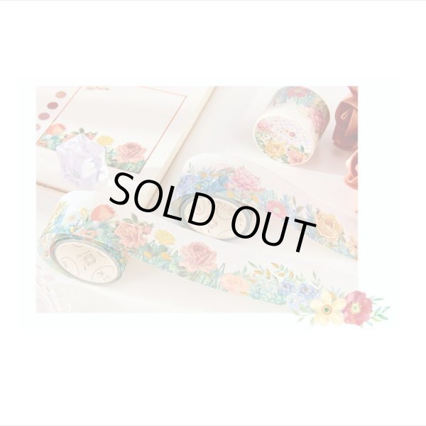 画像13: 紫の蘭＊ナミナミマステ＊金箔＊はく離式＊海外マステ (13)