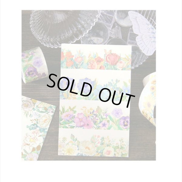 画像10: 紫の蘭＊ナミナミマステ＊金箔＊はく離式＊海外マステ (10)