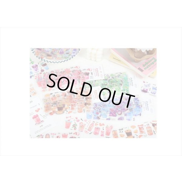 画像10: わくわくステッカー♪ブルー＊PETシール＊海外製 (10)