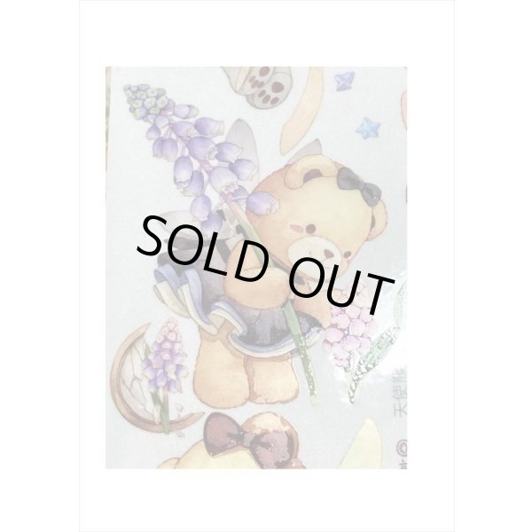 画像3: お花とクマさん＊特殊インク＊PETテープ＊新七天＊はく離式＊海外マステ＊クリックポスト不可 (3)