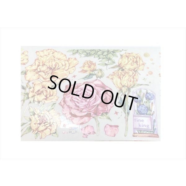 画像6: 満開の花＊特殊インク＊PETテープ＊新七天＊はく離式＊海外マステ＊クリックポスト不可 (6)