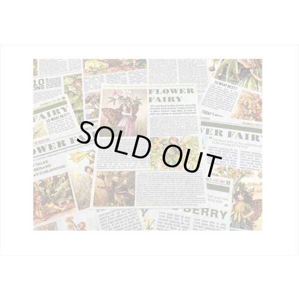 画像3: 花の妖精＊小さな新聞＊ペーパーセット＊60枚＊海外製 (3)