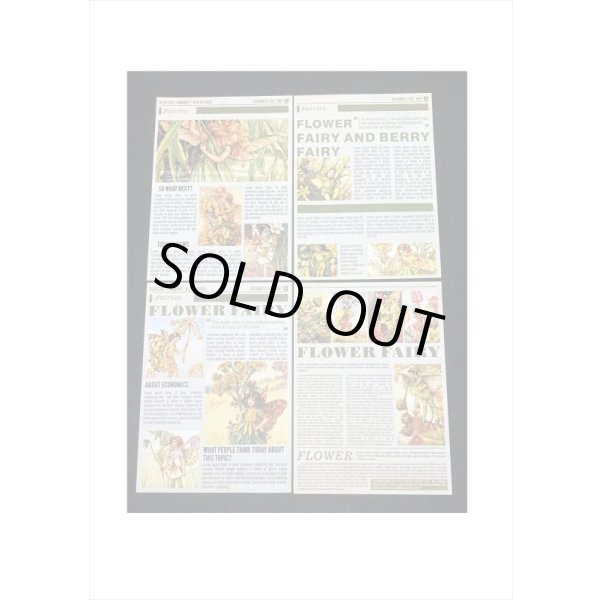 画像5: 花の妖精＊小さな新聞＊ペーパーセット＊60枚＊海外製 (5)