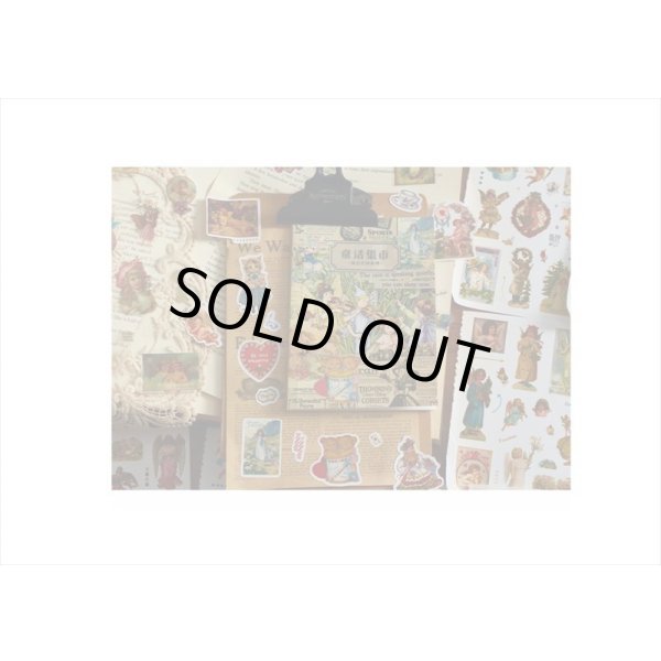 画像17: 3種のシールブック＊コラージュ＊ダイカット＊20シート＊海外製 (17)