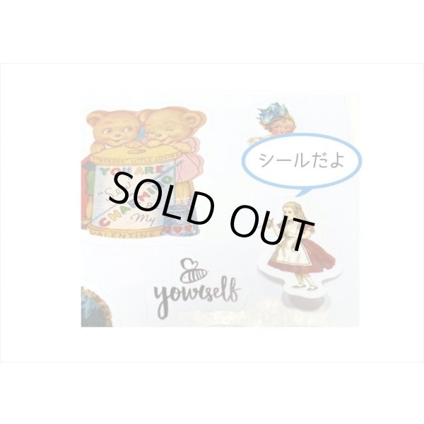 画像13: 3種のシールブック＊コラージュ＊ダイカット＊20シート＊海外製 (13)