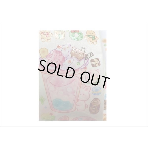 画像7: クッキング♪くま＆うさぎ✿和紙テープ＊特殊インク＊はく離式＊海外マステ＊クリックポスト不可 (7)