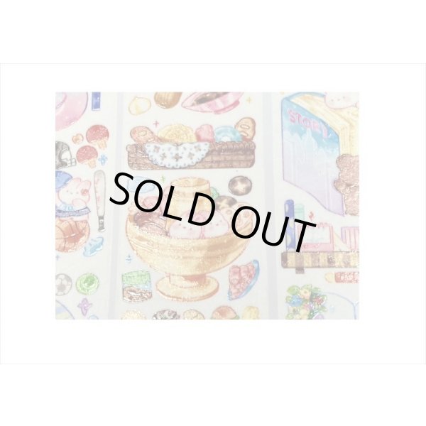 画像8: クッキング♪くま＆うさぎ✿和紙テープ＊特殊インク＊はく離式＊海外マステ＊クリックポスト不可 (8)