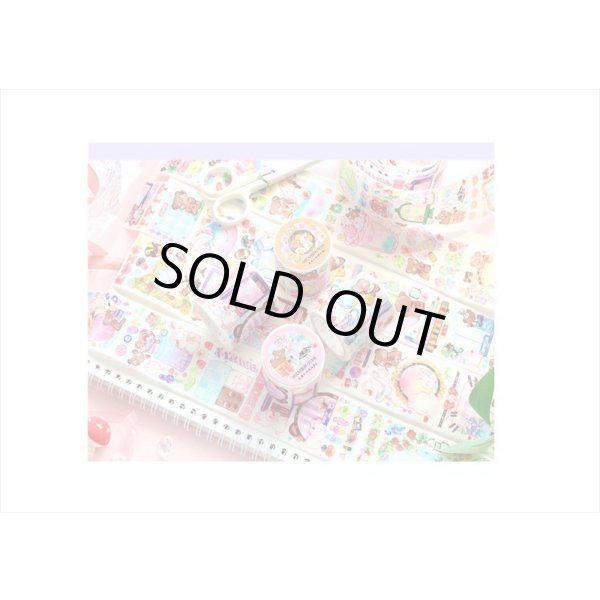 画像18: クッキング♪くま＆うさぎ✿和紙テープ＊特殊インク＊はく離式＊海外マステ＊クリックポスト不可 (18)