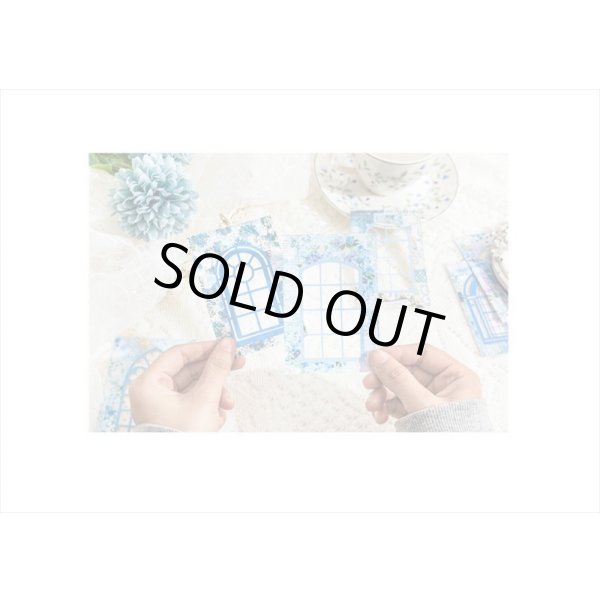 画像3: どこでも窓＊ブルー＊繊細なフレーム＊デザインカット＊10枚＊海外製 (3)