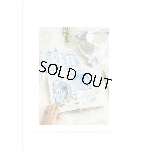 画像4: どこでも窓＊ブルー＊繊細なフレーム＊デザインカット＊10枚＊海外製 (4)