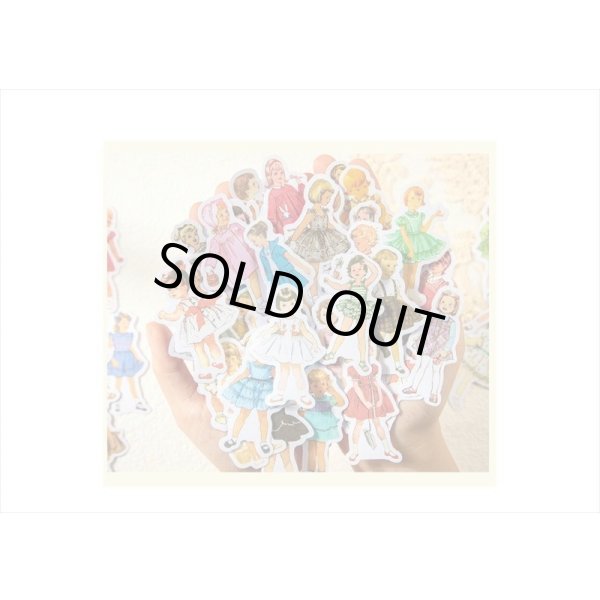 画像5: 可愛い子供シール＊No.2＊グリーン＊和紙シール＊50枚＊海外製 (5)