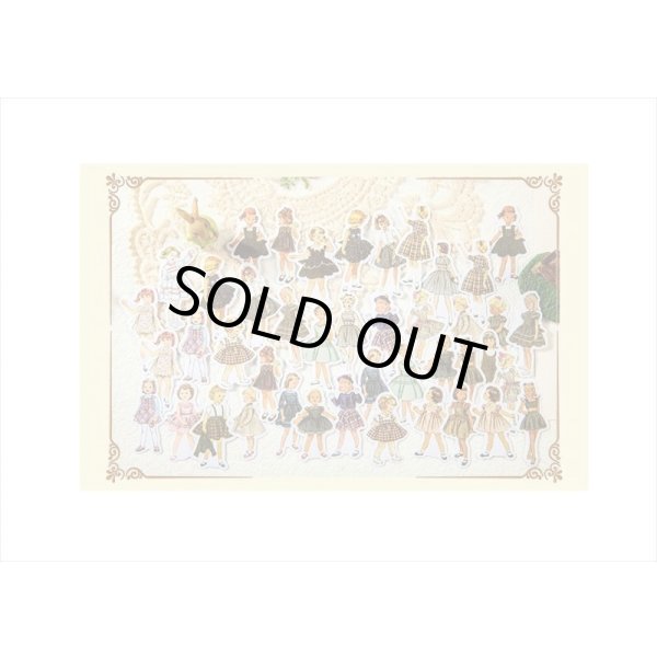 画像6: 可愛い子供シール＊No.2＊グリーン＊和紙シール＊50枚＊海外製 (6)