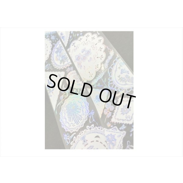 画像4: 五宝＊シェルライト＊ブルーのつぼみ＊PETテープ＊はく離式＊海外マステ＊クックポスト不可 (4)