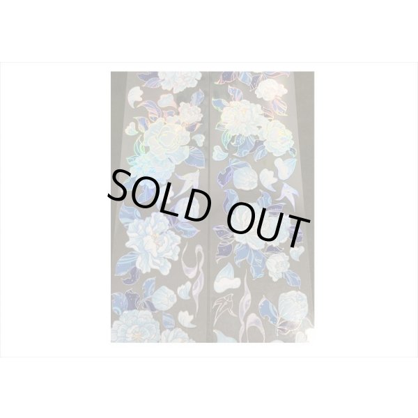 画像4: 五宝＊シェルライト＊青い牡丹＊PETテープ＊はく離式＊海外マステ＊クリックポスト不可 (4)