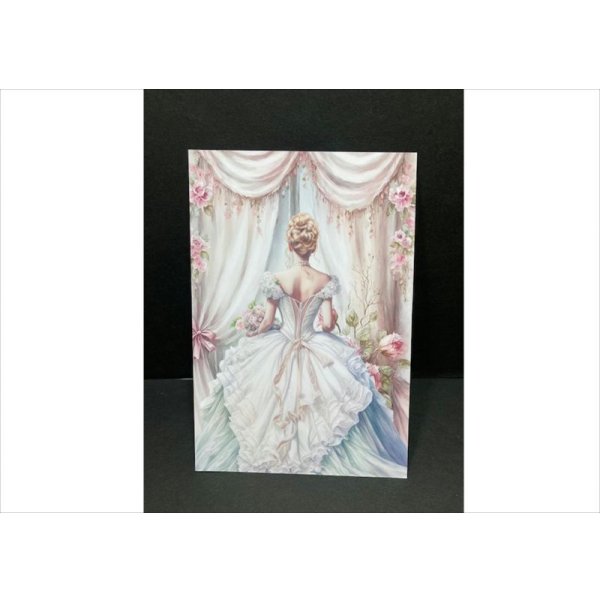 画像14: 両面印刷＊美しい女性＊カード＊６枚＊オリジナル (14)