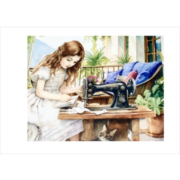 画像5: CuteGirl*ソーイング*光沢シール*18枚*オリジナル (5)