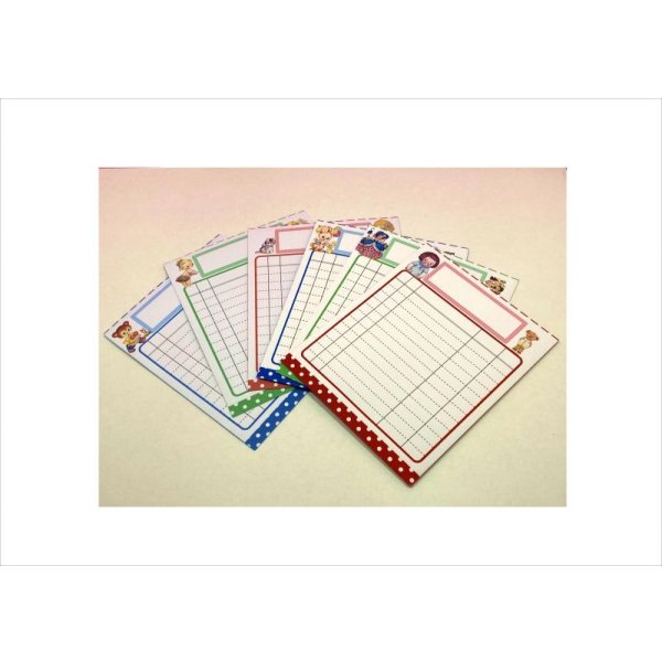 画像4: 仕分け袋＊風船うさぎ＊2種の紙質＊レトロアニマル＆ガール＊着せ替え人形＊6枚＊オリジナル (4)