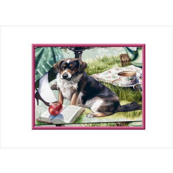 画像6: 両面印刷＊本を読む女性＊フォトマット紙＊4枚＊コラージュペーパー＊オリジナル (6)