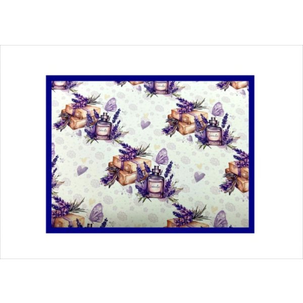 画像6: 両面印刷＊ラベンダーと女性＊フォトマット紙＊4枚＊コラージュペーパー＊オリジナル (6)