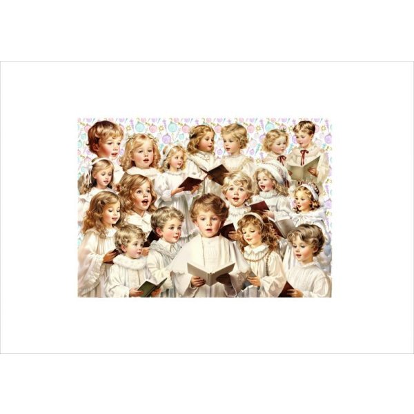 画像13: 天使の歌声＊聖歌隊＊２柄＊４枚＊コラージュペーパー＊オリジナル (13)