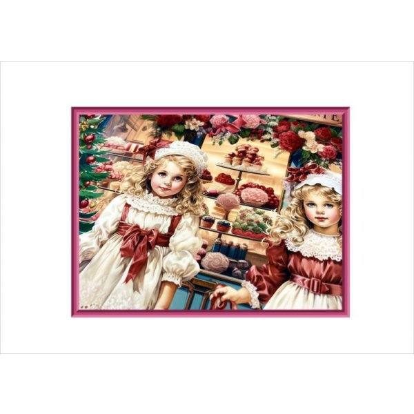 画像4: 両面印刷＊少女とクリスマスツリー＊🎄＊フォトマット紙＊4枚＊コラージュペーパー＊オリジナル (4)