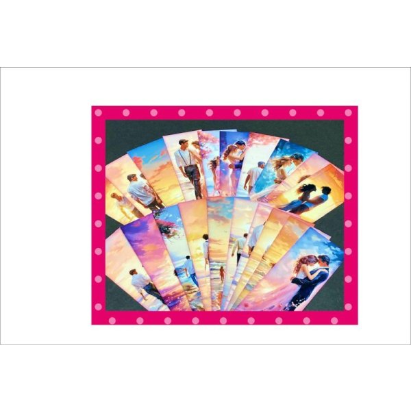 画像3: LOVE💓ブックマークやタグに♪＊両面印刷＊柄違い20枚＊オリジナル (3)