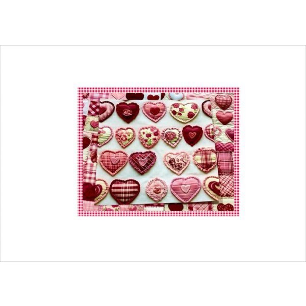 画像4: ミニ折り紙＊もこもこパッチワーク＊ハート＊ペーパーセット＊12枚＊オリジナル (4)