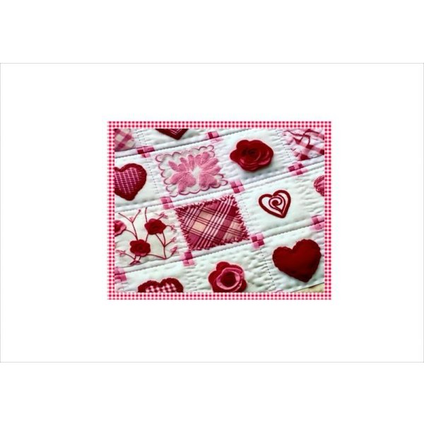 画像6: ミニ折り紙＊もこもこパッチワーク＊ハート＊ペーパーセット＊12枚＊オリジナル (6)