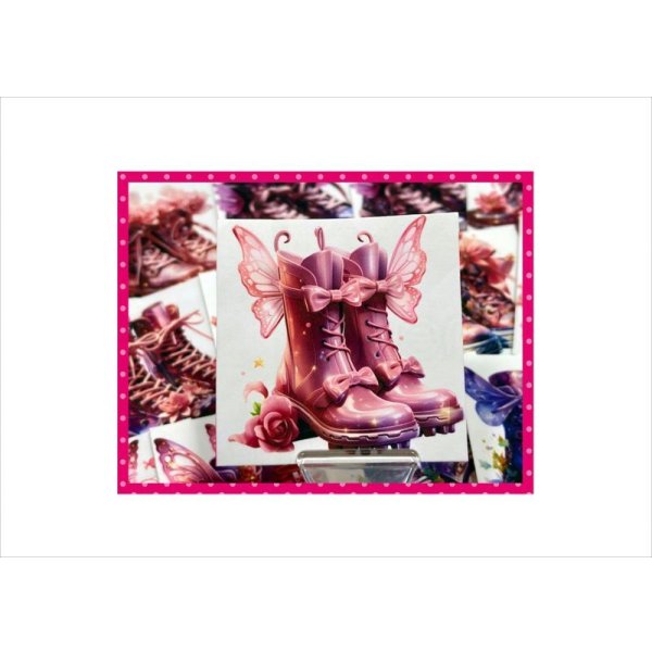 画像4: フェアリーブーツ*妖精の靴*カットシール*24枚*オリジナル (4)