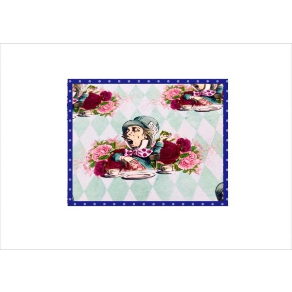 画像5: 不思議の国のアリス＊ペーパーセット＊柄違い7枚＊コラージュペーパー＊オリジナル (5)