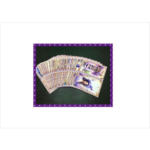 画像10: ラベンダーカラーのメモセット＊パープル＊自分で作る封筒あり＊ オリジナル (10)