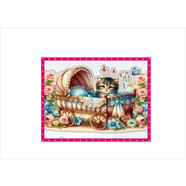 画像5: ねこのシールとペーパーセット＊10枚＊オリジナル (5)