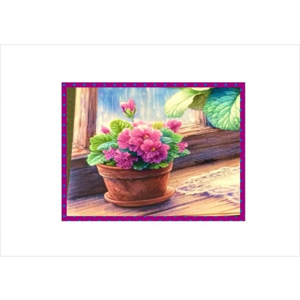 画像7: スミレの花の正方形メモ＊20枚＊オリジナル (7)