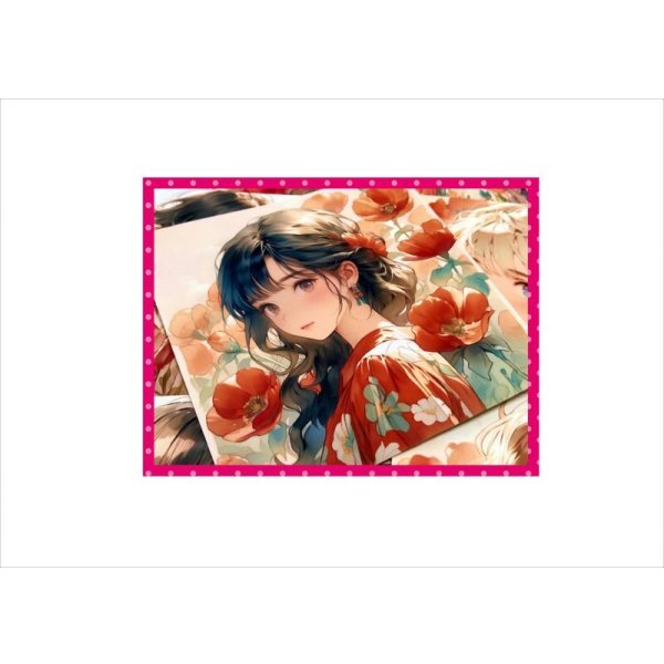 画像4: フラワープリンセス＊ポピー＊けし＊メモ＊両面印刷＊1８枚＊オリジナル (4)