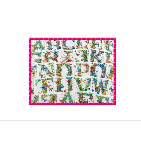 画像11: カットシール＊フラワーアルファベット＊大小57枚＊オリジナル (11)